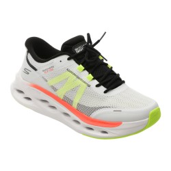 Pantofi sport SKECHERS albi, MAX CUSHIONING GLIDE-STEP, din material textil