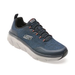 Pantofi sport SKECHERS bleumarin, D LUX WALKER 2.0, din material textil