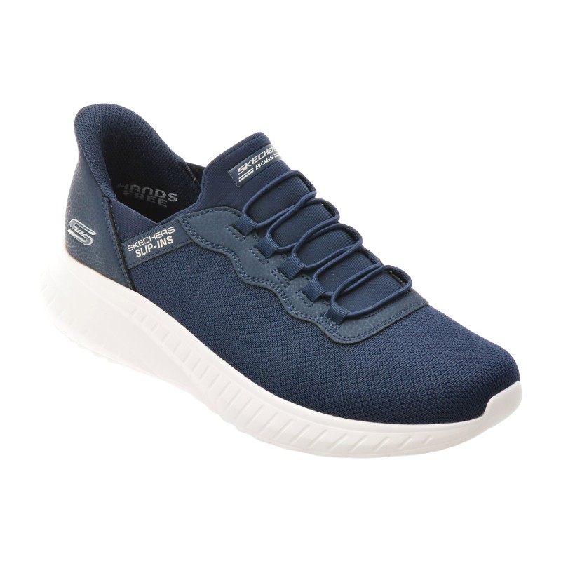 Pantofi sport SKECHERS bleumarin, BOBS SQUAD CHAOS, din material textil