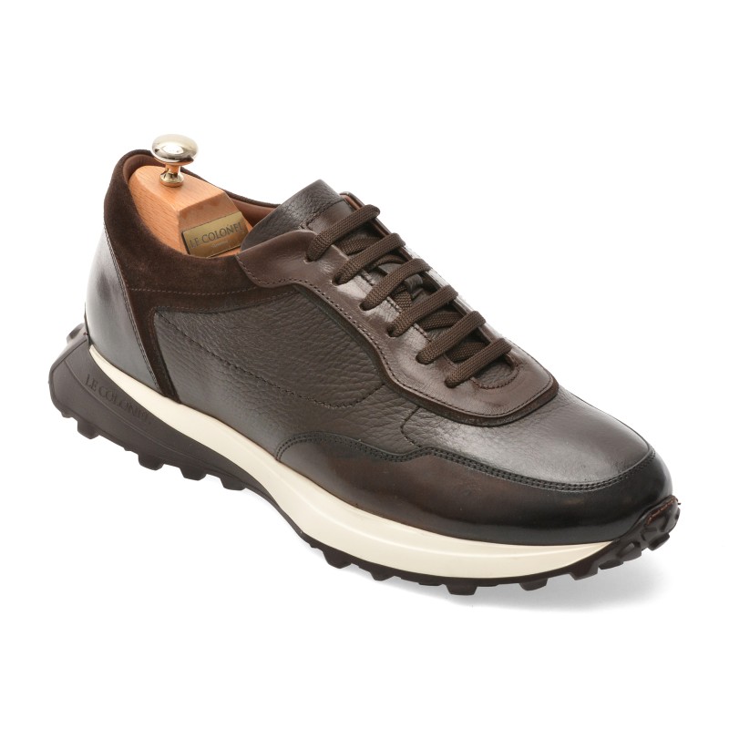 Pantofi sport LE COLONEL maro, 66746, din piele naturala