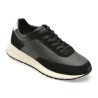 Pantofi sport BOSS negri, 7837, din piele naturala