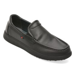 Mocasini OTTER negri, FM60012, din piele naturala