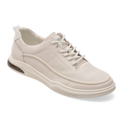 Pantofi sport OTTER albi, 63091, din piele naturala