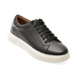 Pantofi sport CLARKS negri, GOSWELL TIE, din piele naturala