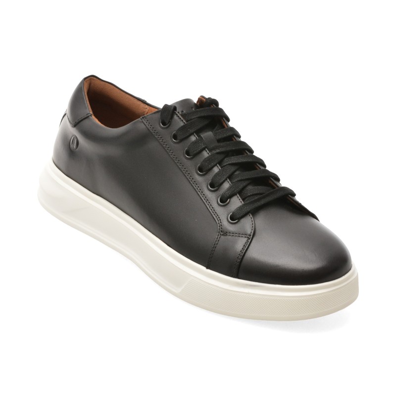 Pantofi sport CLARKS negri, GOSWELL TIE, din piele naturala