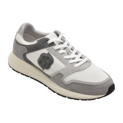 Pantofi sport BOSS gri, 4612, din material textil si piele naturala