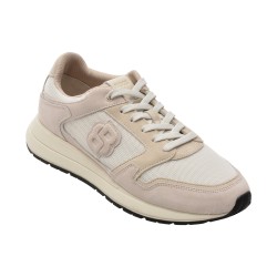 Pantofi sport BOSS albi, 4612, din material textil si piele naturala
