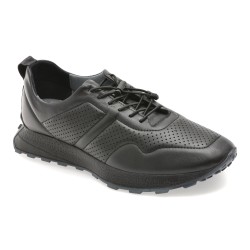 Pantofi sport BITE THE BULLET negri, OY5175, din piele naturala