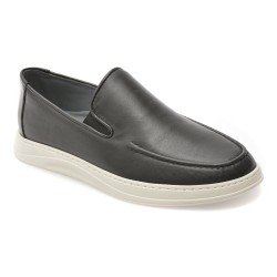 Mocasini BITE THE BULLET negri, OY970, din piele naturala