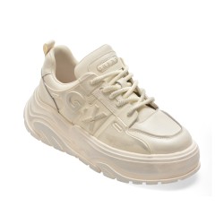 Pantofi sport GRYXX albi, 11028, din piele naturala