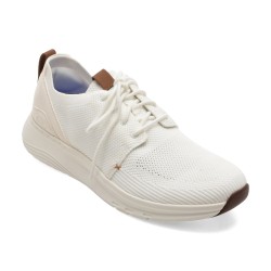 Pantofi sport CLARKS albi, MOTION TREK MX, din material textil