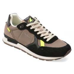 Pantofi sport PEPE JEANS negri, MS40005, din material textil