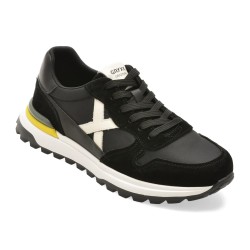 Pantofi sport GRYXX negri, 58636, din material textil si piele naturala