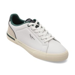 Pantofi sport PEPE JEANS albi, MS30011, din piele ecologica