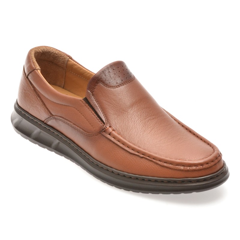 Mocasini SHOWMAN maro, SH4101, din piele naturala