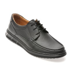 Mocasini SHOWMAN negri, SH4102, din piele naturala