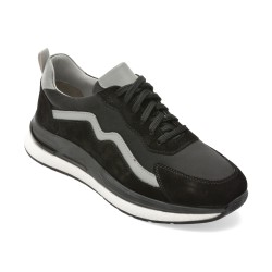 Pantofi sport MARCO BUFFON negri, BF6001, din piele naturala