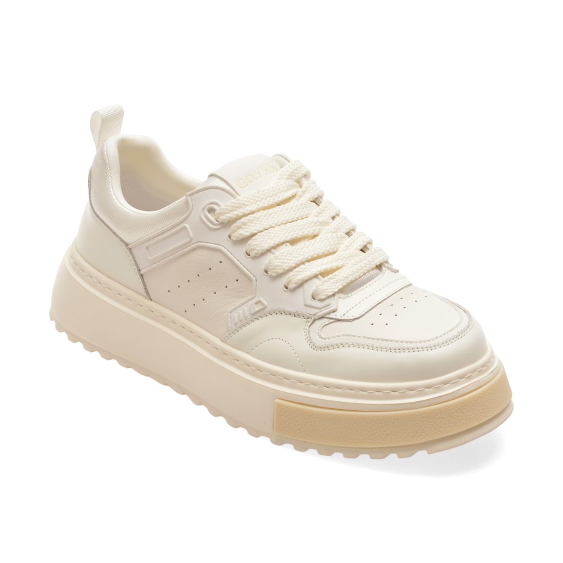 Pantofi sport GRYXX albi, 59938, din piele naturala