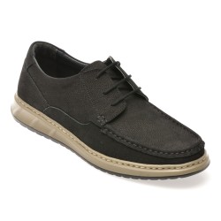 Mocasini SHOWMAN negri, SH4102, din nabuc