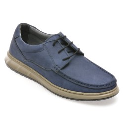 Mocasini SHOWMAN bleumarin, SH4102, din nabuc