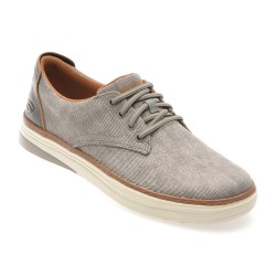 Pantofi sport SKECHERS gri, HYLAND, din material textil