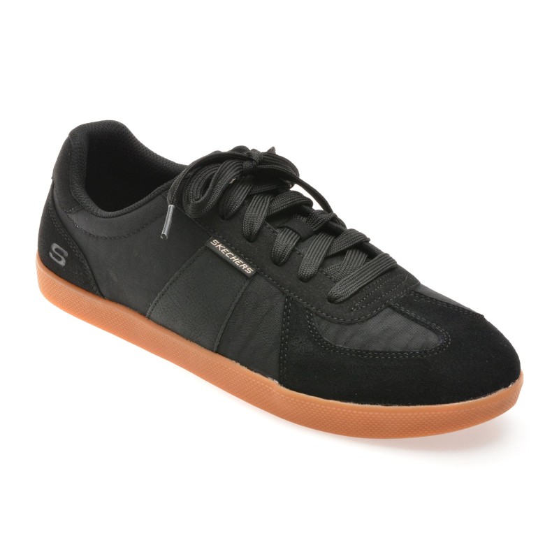Pantofi sport SKECHERS negri, PLACER, din material textil