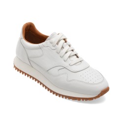Pantofi sport MARCO BUFFON albi, BF5090, din piele naturala