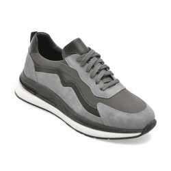 Pantofi sport MARCO BUFFON gri, BF6001, din piele naturala