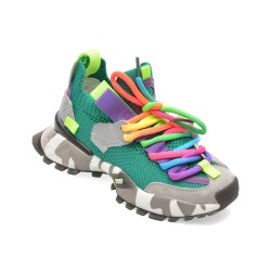 Pantofi sport SELECTION KIDS verzi, 18159T, din material textil