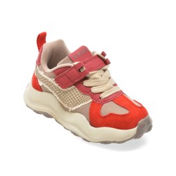 Pantofi sport SELECTION KIDS rosii, W325, din material textil