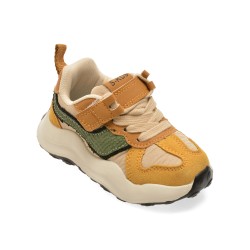 Pantofi sport SELECTION KIDS galbeni, W325, din material textil