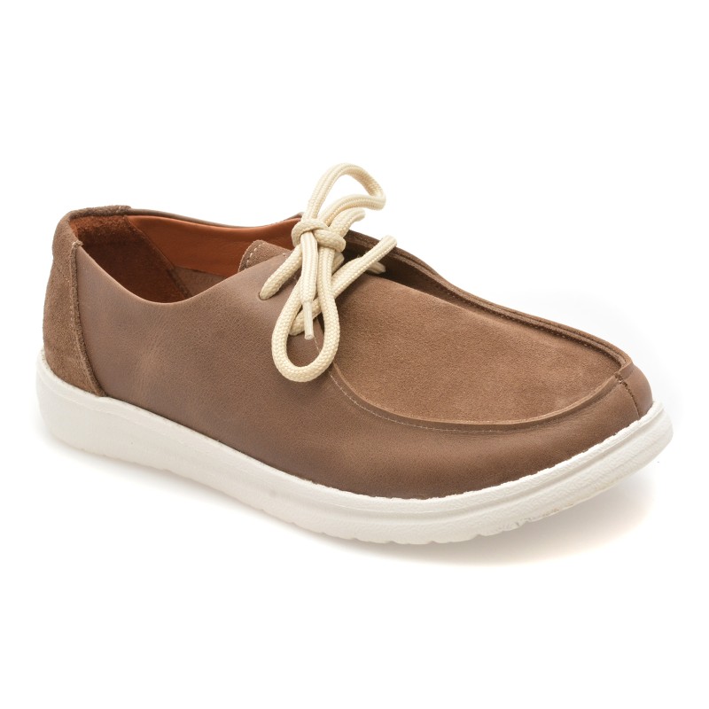 Mocasini GOLD DEER gri, 4534321, din piele naturala