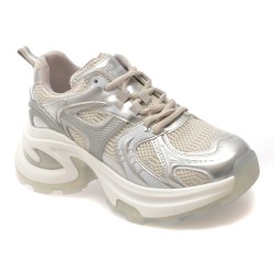 Pantofi sport FLAVIA PASSINI argintii, 66988, din material textil