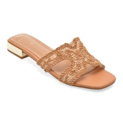 Papuci EPICA bej, 9152, din material textil
