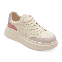 Pantofi sport PASS COLLECTION albi, M960006, din piele naturala