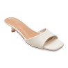 Papuci EPICA albi, 9109, din piele naturala
