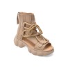 Ghete PASS COLLECTION bej, LY60005, din piele naturala