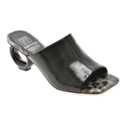 Papuci FLAVIA PASSINI negri, M1289, din piele naturala lacuita