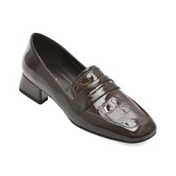 Mocasini EPICA maro, DA7034, din piele naturala lacuita