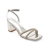 Sandale elegante EPICA argintii, 967, din piele ecologica lacuita