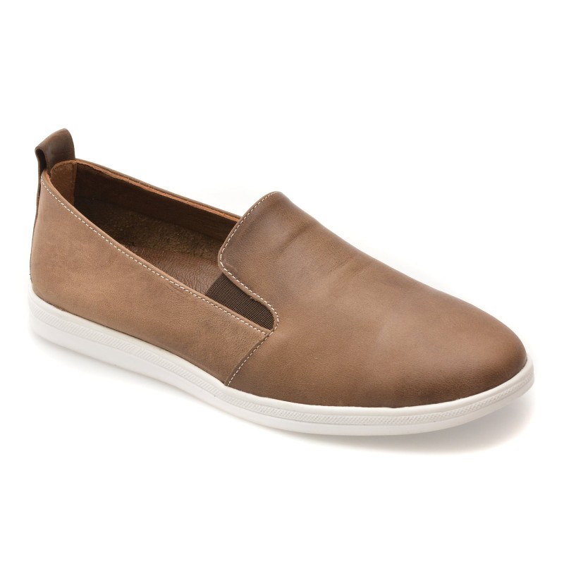 Pantofi EVIDA gri, EV2812, din piele naturala