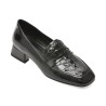 Mocasini EPICA negri, DA7034, din piele naturala lacuita