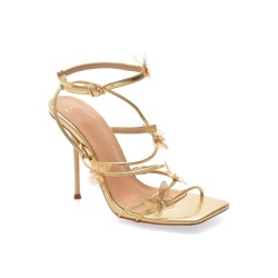 Sandale elegante EPICA aurii, 82964, din piele ecologica