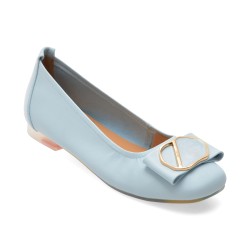Balerini GRYXX albastri, 460011, din piele naturala