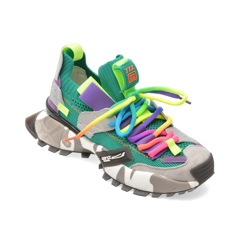 Pantofi sport GRYXX verzi, 18159, din material textil