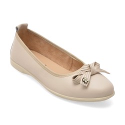 Balerini KARISMA bej, WB60003, din piele naturala