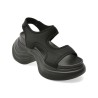 Sandale GRYXX negre, 6007, din material textil