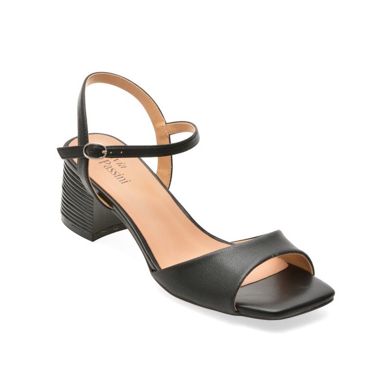 Sandale FLAVIA PASSINI negre, HZY63, din piele naturala