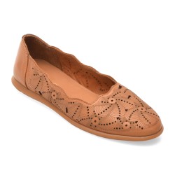 Balerini IMAGE maro, 261819, din piele naturala