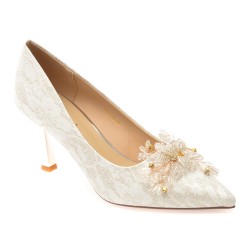 Pantofi eleganti EPICA argintii, 1314178, din piele ecologica